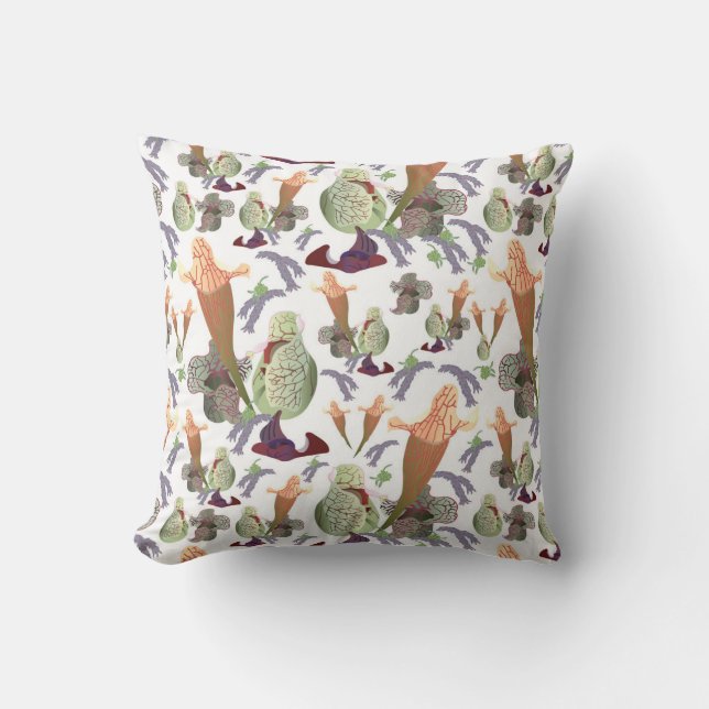 Fairy Forest by Day Throw Pillow (Front)