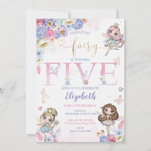 Fairy Forest Girl Birthday Magical Invitation