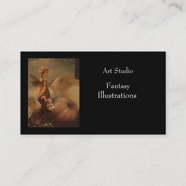 Fairy forest rabbit Business Card (Front)