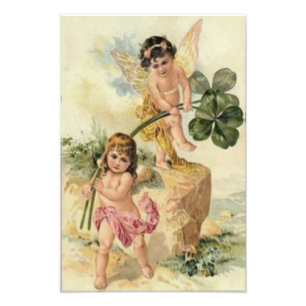 Fairy Four Leaf Clover Fey Photo Print