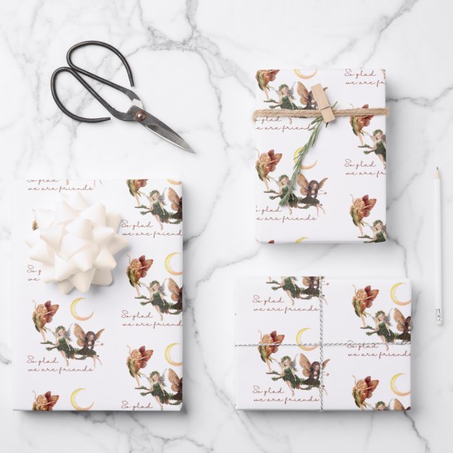 Fairy Friends Wrapping Paper Set (Front)