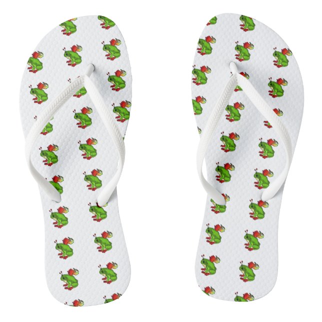 Fairy Frog Flip Flops (Footbed)