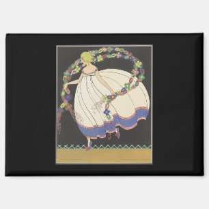 Fairy Frolicking With Flowers Magnet