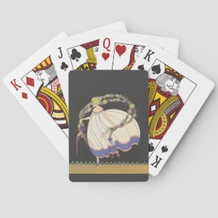 Fairy Frolicking With Flowers Playing Cards