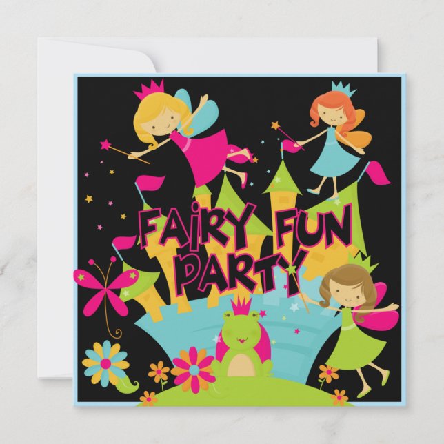 Fairy Fun Customized Birthday Invitations (Front)