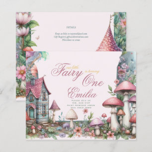Fairy Garden 1st Birthday or EDIT AGE Teal Gold