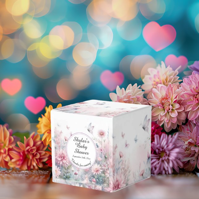 Fairy Garden Baby Shower Favor Box (Creator Uploaded)