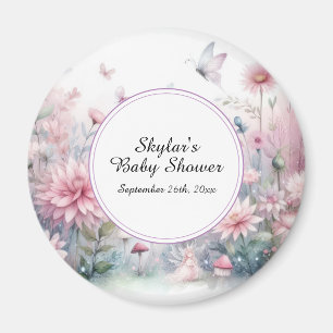 Fairy Garden Baby Shower Magnet