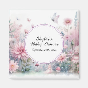 Fairy Garden Baby Shower Magnet
