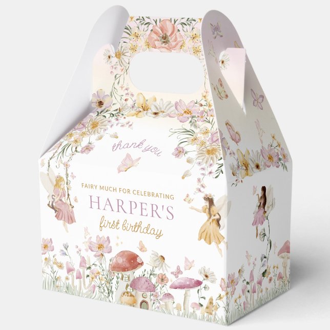 Fairy Garden Birthday Favor Box (Fairy Birthday Favor Box)