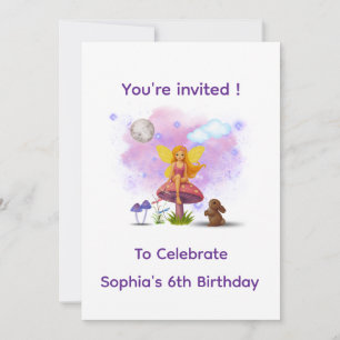 Fairy Garden Birthday Invitation