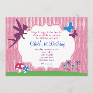 Fairy Garden Birthday Invitation