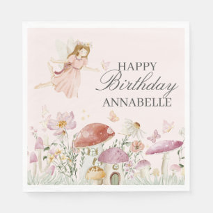 Fairy Garden Birthday Napkin Party Decor Favour