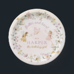 Fairy Garden Birthday Paper Plates<br><div class="desc">These birthday paper plates feature a whimsical fairy garden design with a modern hand-lettered font. All of the text is fully editable. For more advanced customization of this design,  simply select the "Customize It" button above.</div>