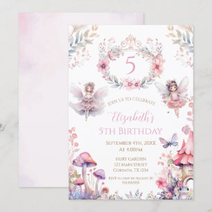 Fairy Garden Birthday Party Invitation