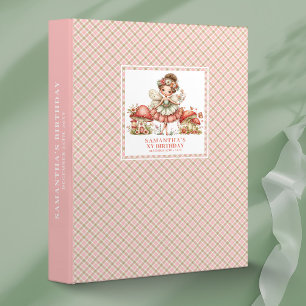 Fairy Garden Birthday Ring Binder Girl Party Gift