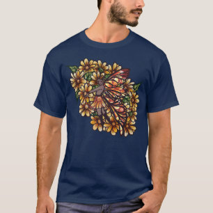 Fairy Garden Daisy Nature Fairies ArtT-Shirt T-Shirt