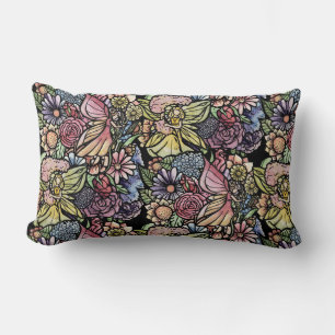 Fairy Garden Gardening Flower Gardens Fairies    Lumbar Pillow