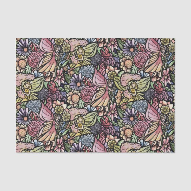 Fairy Garden Gardening      Tissue Paper (Front)