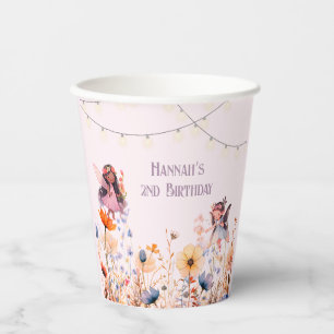 Fairy Garden Pastel Magic Birthday Paper Cups