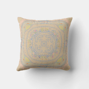 Fairy Garden Rustic Decor Ceiling Tile Design  Throw Pillow