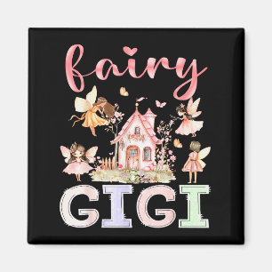 Fairy Gigi Magical Floral Funny Birthday Girl Fair Magnet