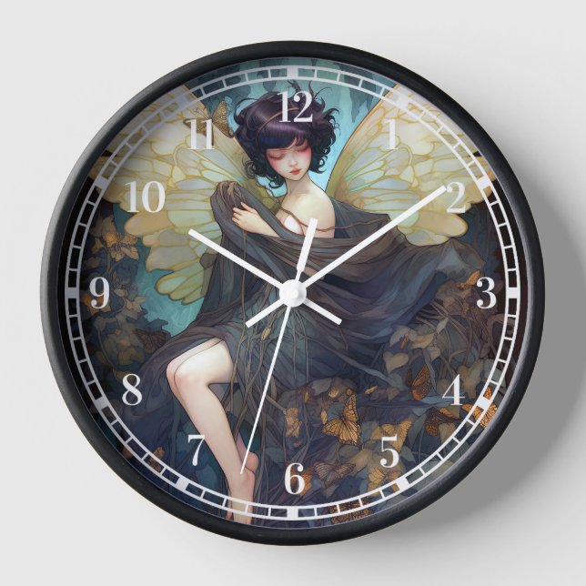 Fairy Girl Fantasy Art Clock (Front)