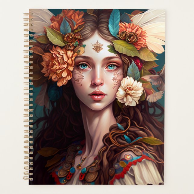 Fairy Girl Fantasy Art Planner (Front)