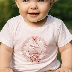 Fairy Girl Mushroom House Birthday Toddler T-shirt