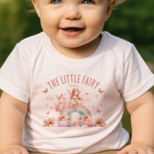 Fairy Girl Rainbow Magic Teapot Birthday Baby T-Shirt