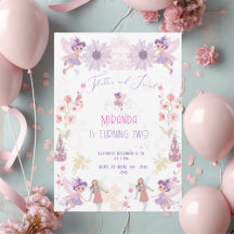 Fairy Girls Birthday Invitation