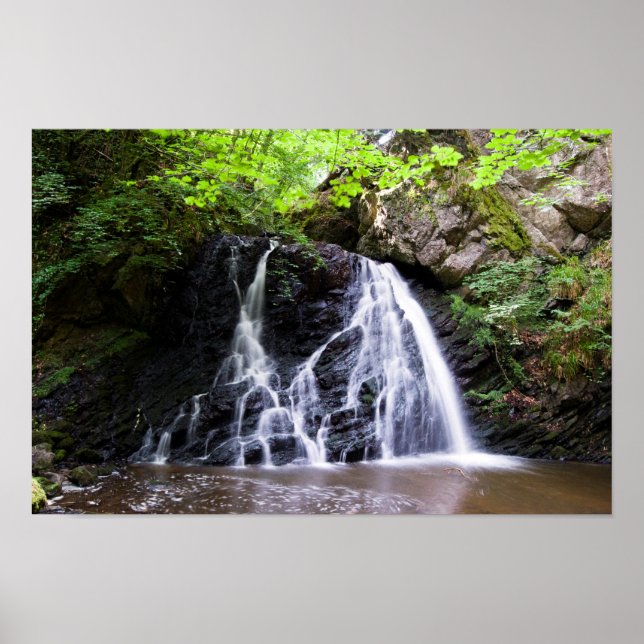 Fairy Glen waterfall, Rosemarkie, Scotland Poster (Front)