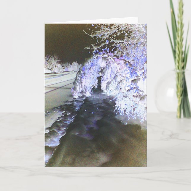 Fairy Glow Purple Greeting Card (Front)