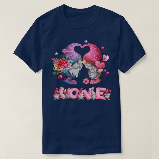 FAIRY GNOMES IN LOVE  T-Shirt (Design Front)