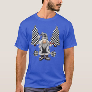 FAIRY GNOMES PLAID FLOPPY HAT WITH BIRDS AND APPLE T-Shirt