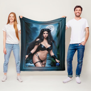 Fairy Goddess Of The Ancient Ruins Of Antinaeous Fleece Blanket