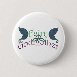 Fairy Godmother Design Pins & Buttons