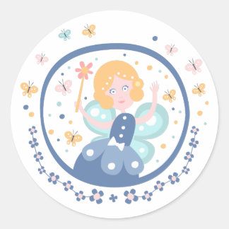 Fairy Godmother Fairy Tale Character Classic Round Sticker