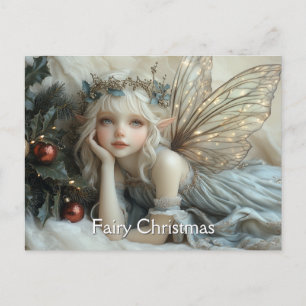   Fairy Gold Wings Red Christmas Ornaments   Postcard