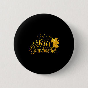 Fairy grandmother fairytales grandma granny mother 2 inch round button