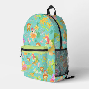 Fairy Green Printed Backpack