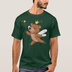 Fairy Grizzly Bear Wildlife Mystical Animal Fairy T-Shirt