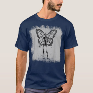 Fairy Grunge Fairycore Skeleton Butterfly Gothic P T-Shirt