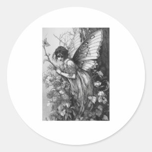 Fairy Grunge Goblincore Cottagecore Fairycore Whim Classic Round Sticker