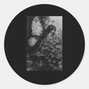Fairy Grunge Goblincore Cottagecore Fairycore Whim Classic Round Sticker