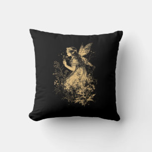 Fairy Grunge Goblincore Cottagecore Fairycore Whim Throw Pillow