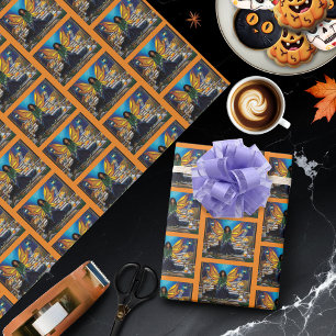 Fairy Guardina Doberman Dog Wrapping Paper