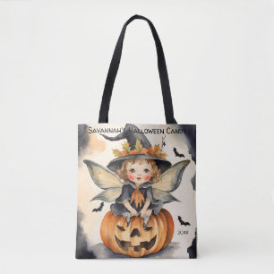 Fairy Halloween Personalized Candy Tote Bag