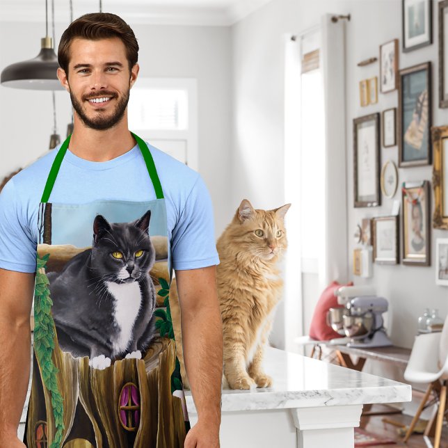 Fairy House Garden Cat Apron (Creator Uploaded)
