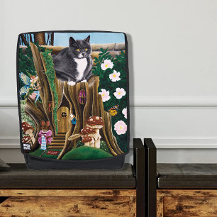 Fairy House Garden Cat Backpack